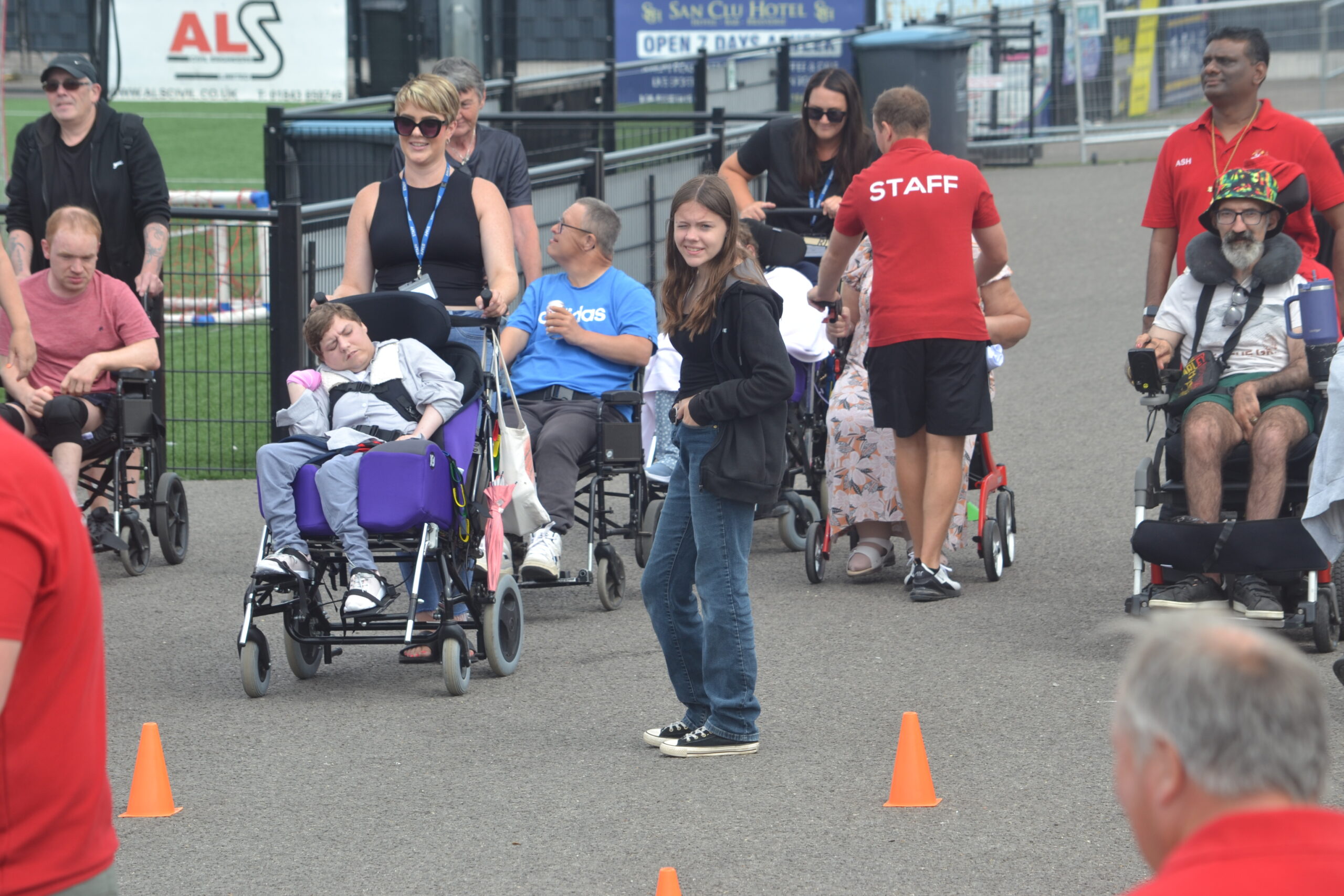 Members and staff at an inclusive event