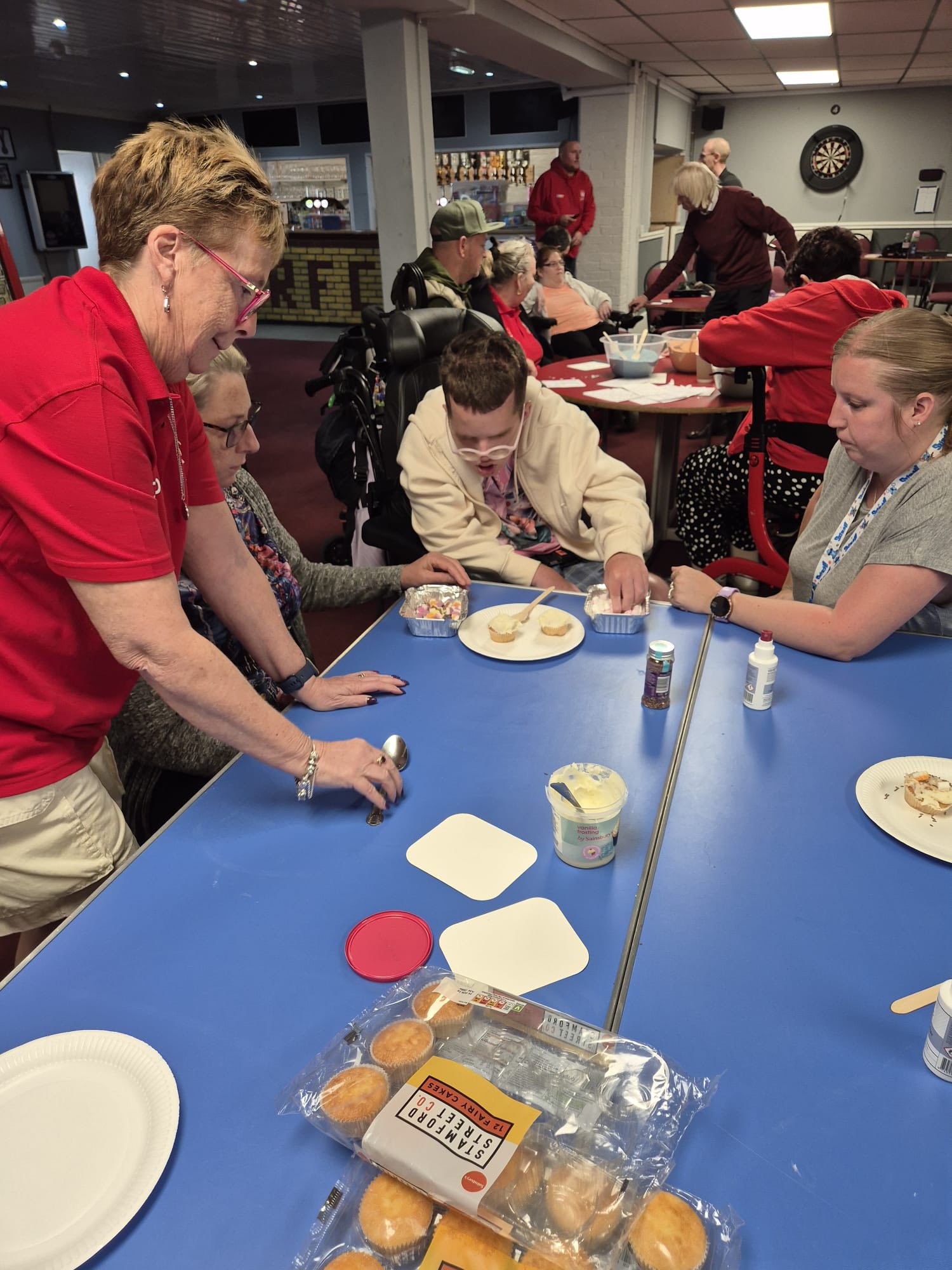 Members enjoying a creative activity